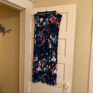 Multi Color Maxi Skirt 1X